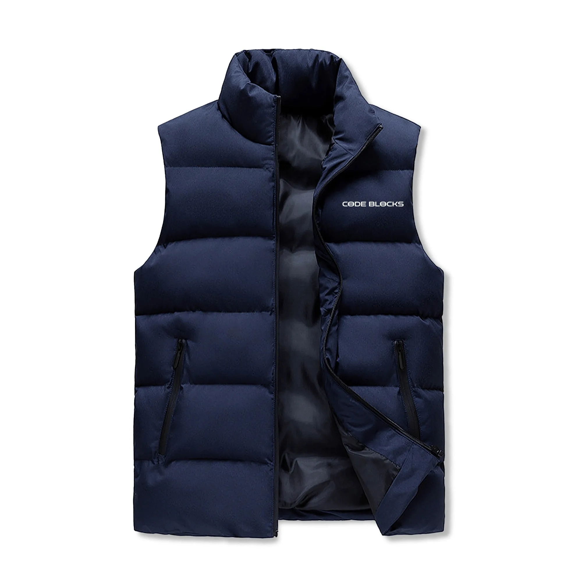 Mens Custom Hooded Puffer Vest