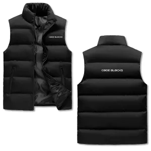 Mens Custom Hooded Puffer Vest