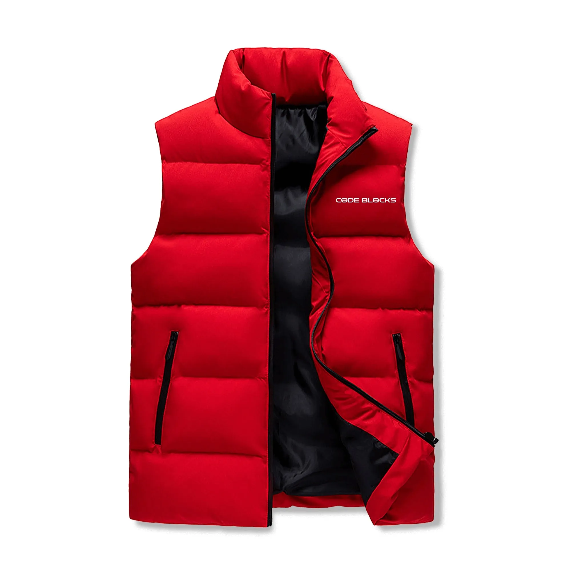Mens Custom Hooded Puffer Vest