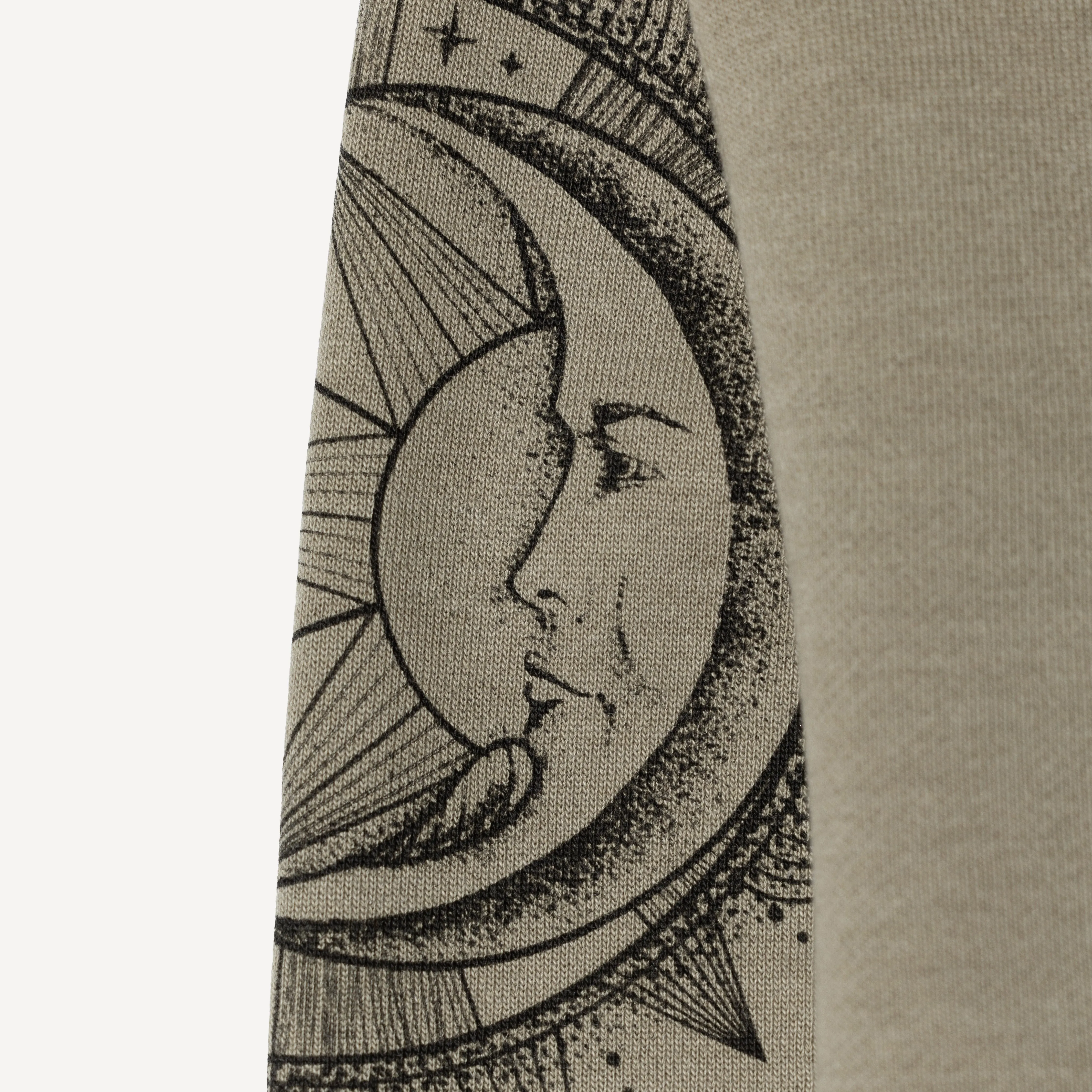 Mens Graphic Wraparound Crewneck Pullover Sweatshirt - London Fog / Celestial