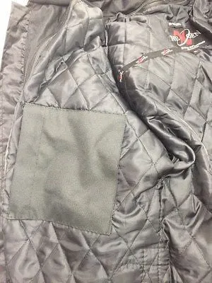 MEN'S MOTORCYCLE RACER ORANG TEXTILE JACKET WITH REFLECTIVE STRIPES WITH ARMOUR