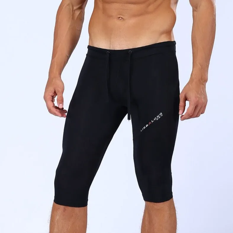 Men's Sexy 3/4 Compression Sport Leggings