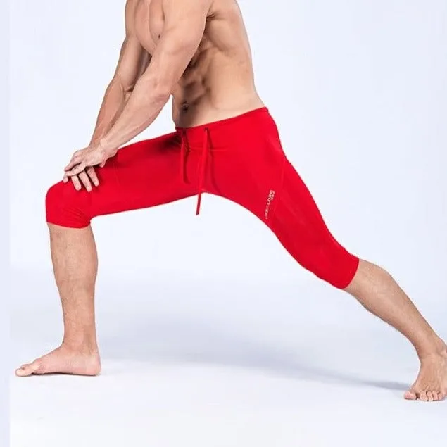 Men's Sexy 3/4 Compression Sport Leggings
