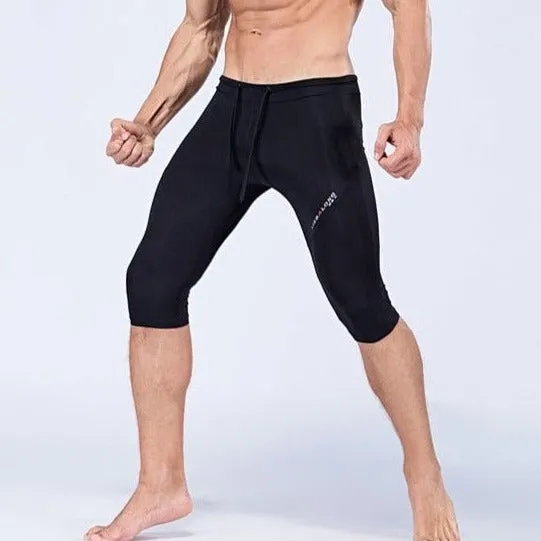 Men's Sexy 3/4 Compression Sport Leggings