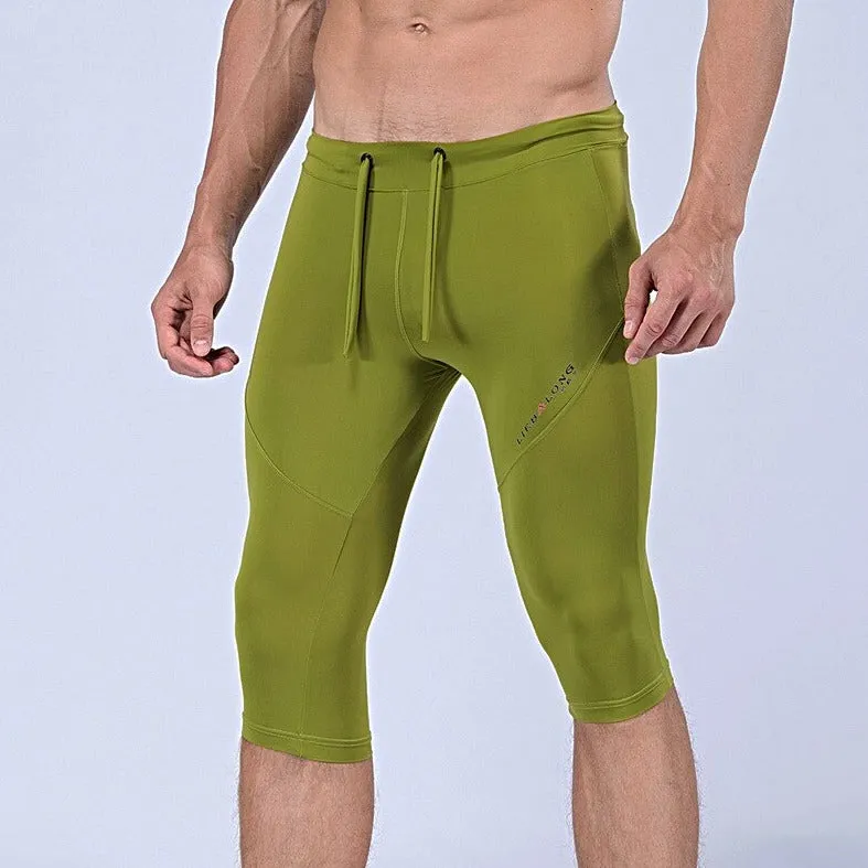 Men's Sexy 3/4 Compression Sport Leggings