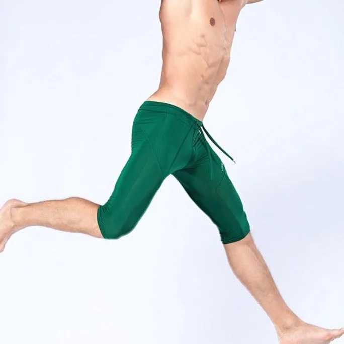 Men's Sexy 3/4 Compression Sport Leggings