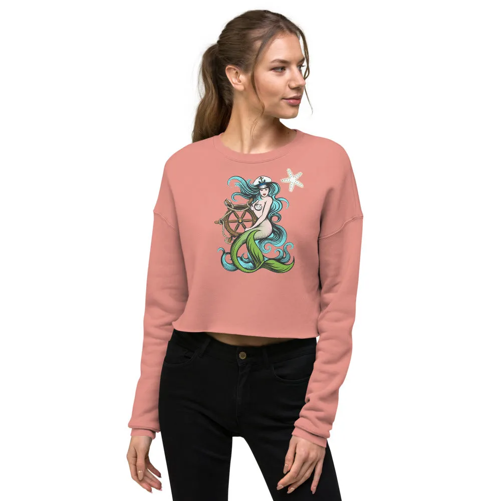 Mermaid Queen Crop Sweatshirt