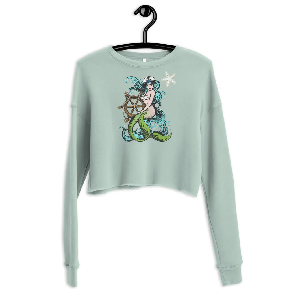 Mermaid Queen Crop Sweatshirt