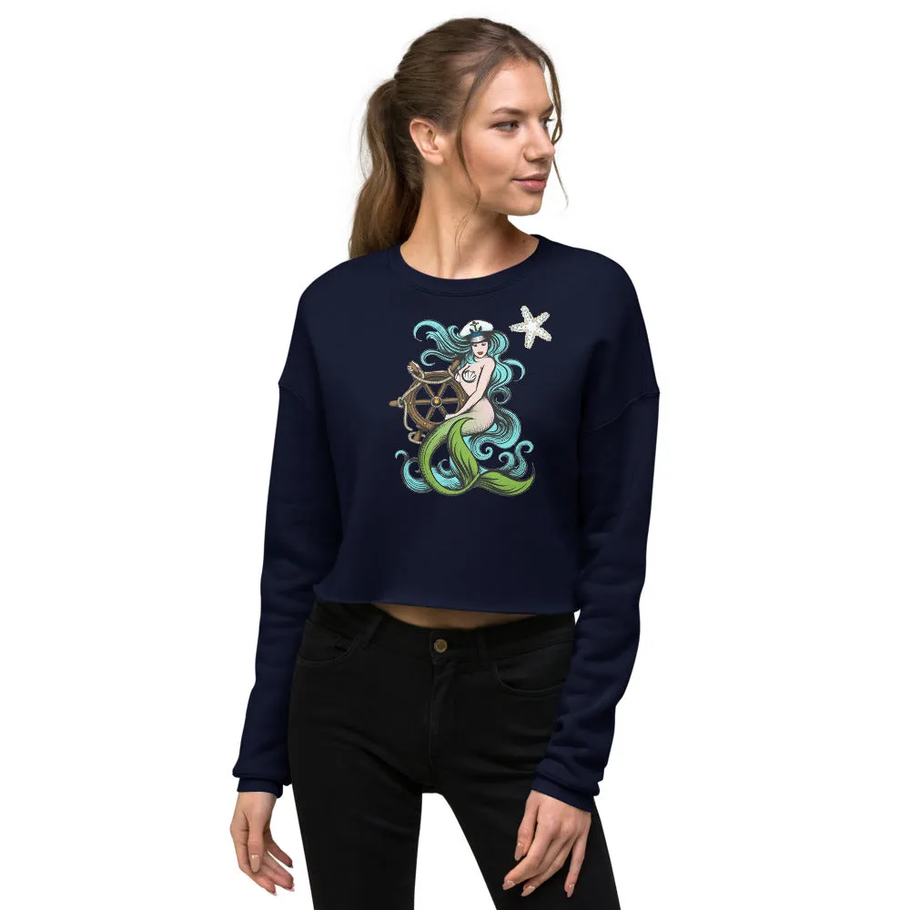Mermaid Queen Crop Sweatshirt