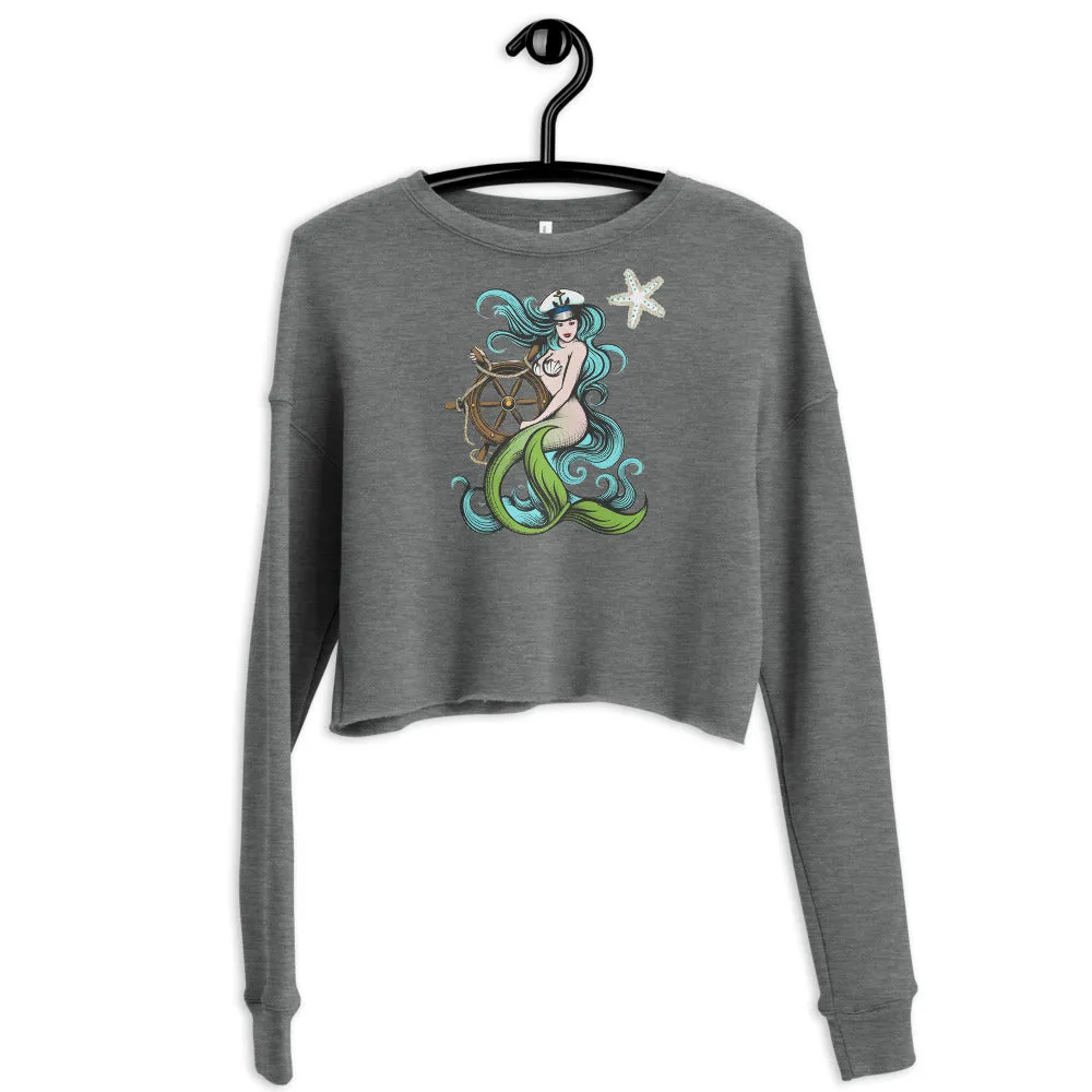 Mermaid Queen Crop Sweatshirt