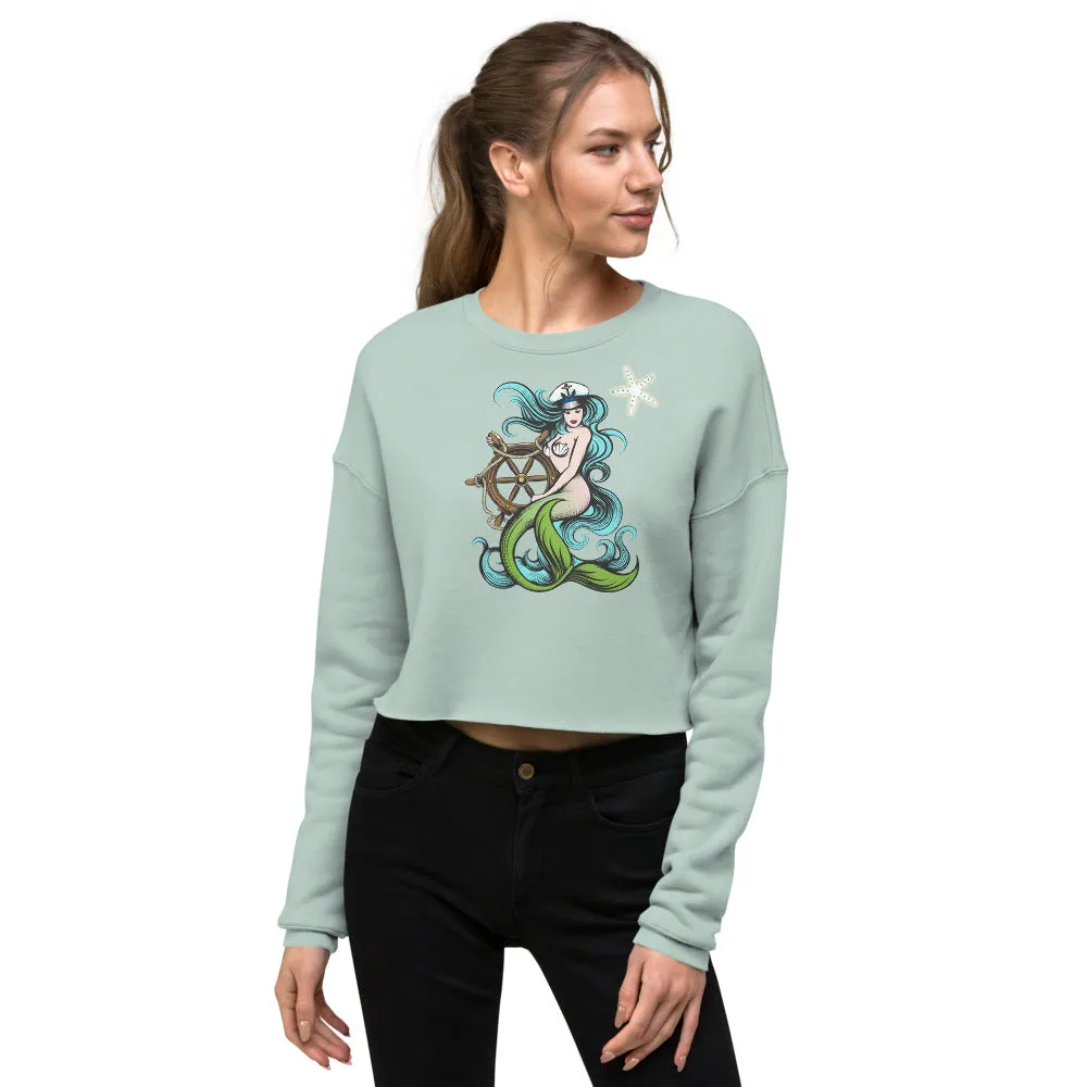 Mermaid Queen Crop Sweatshirt