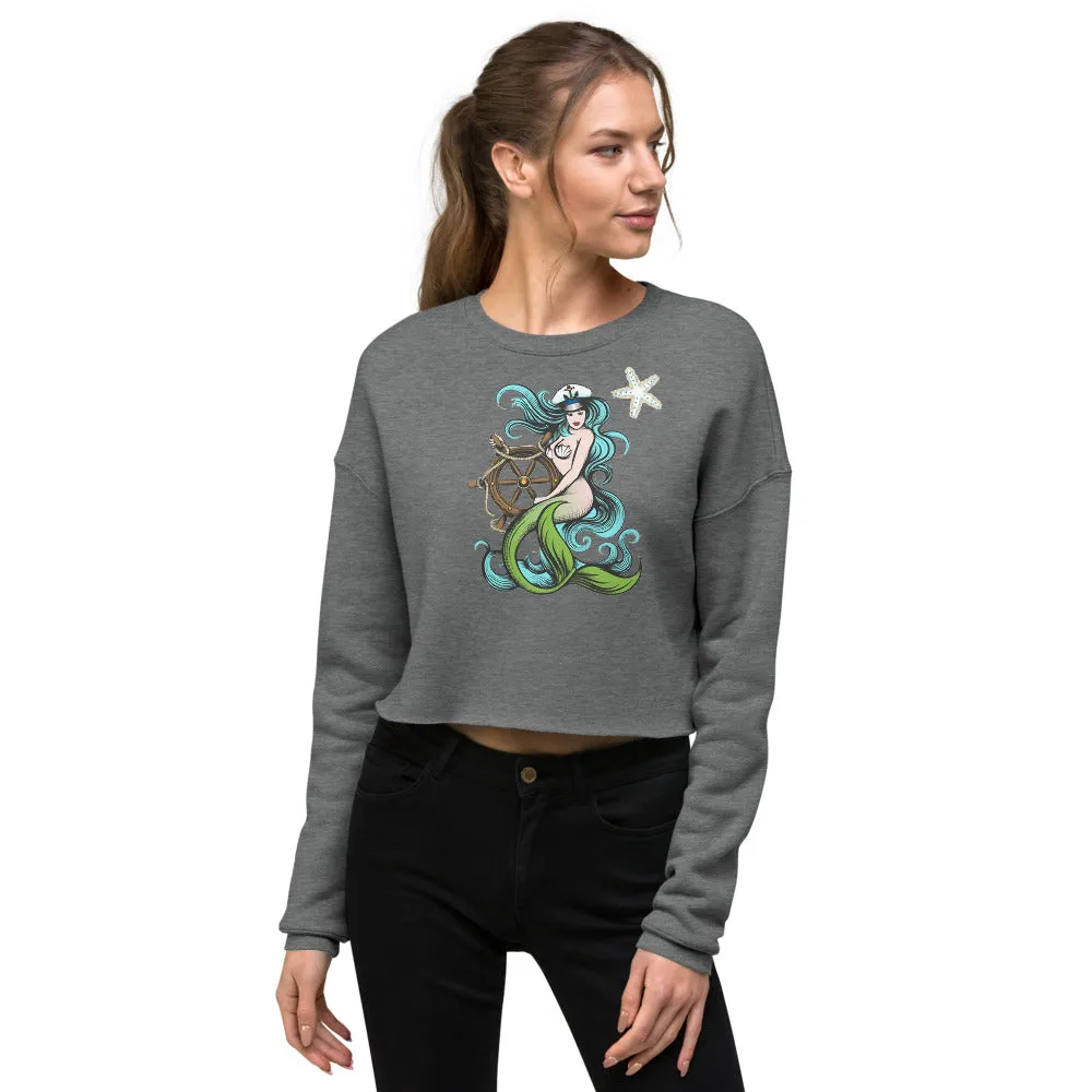 Mermaid Queen Crop Sweatshirt