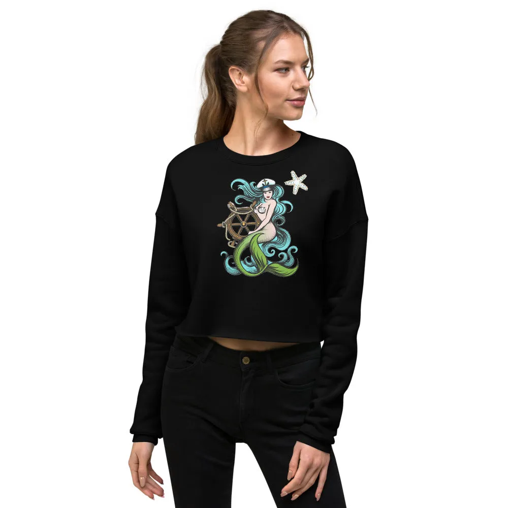 Mermaid Queen Crop Sweatshirt