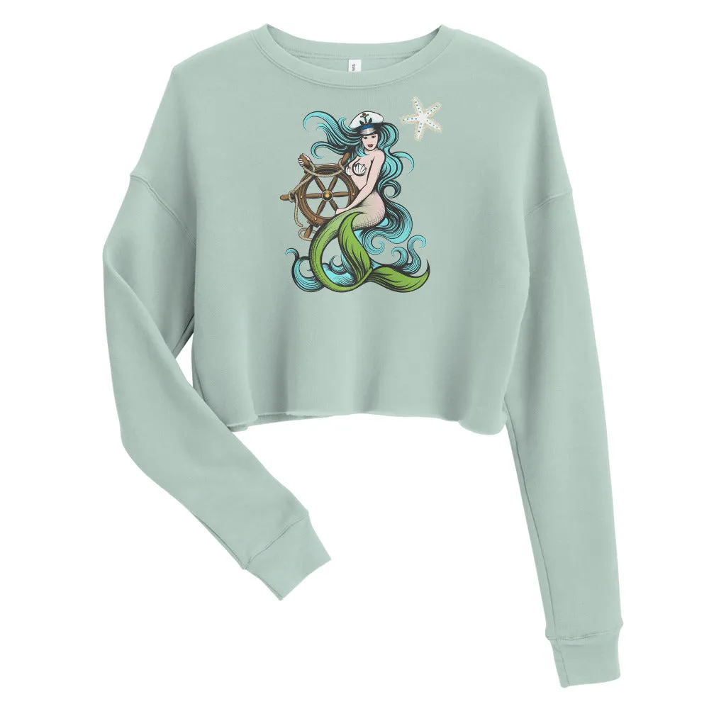 Mermaid Queen Crop Sweatshirt