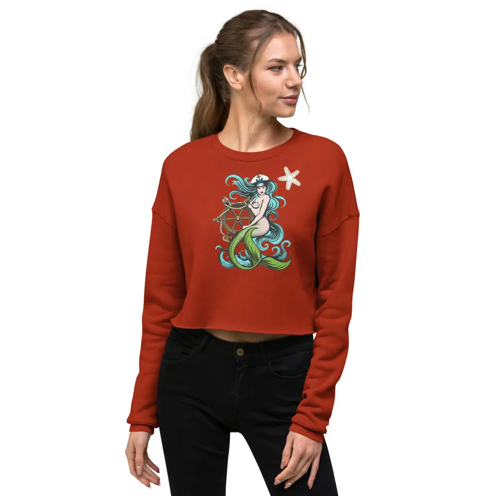 Mermaid Queen Crop Sweatshirt