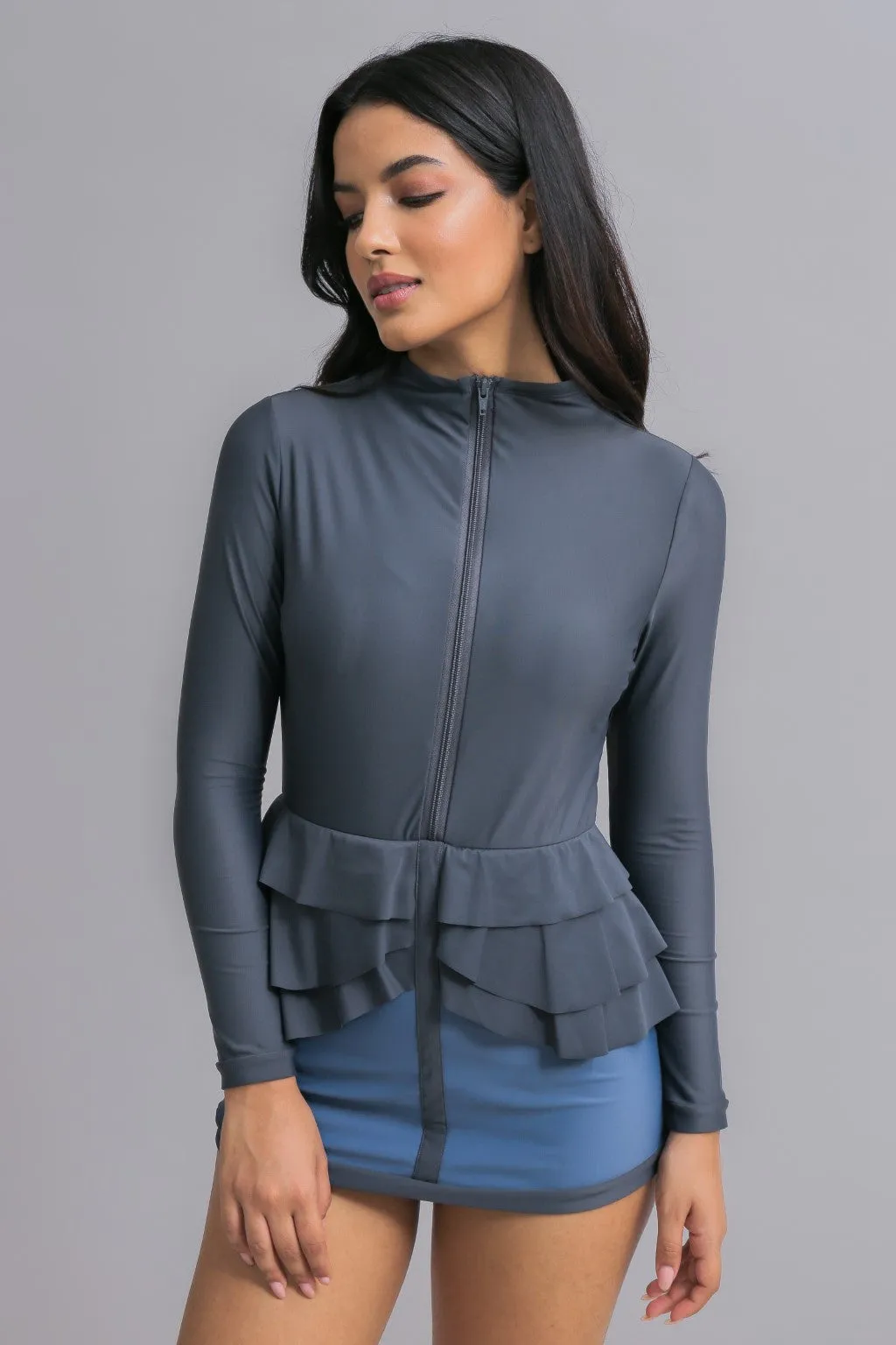 Mira Swim Dress - Shadow