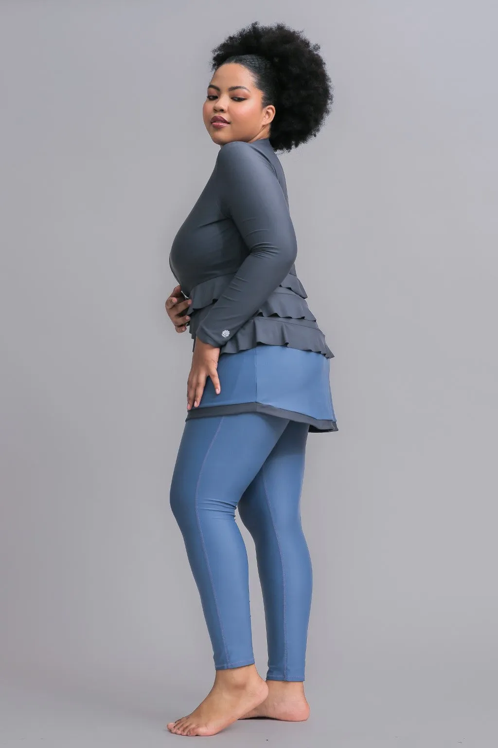 Mira Swim Dress - Shadow