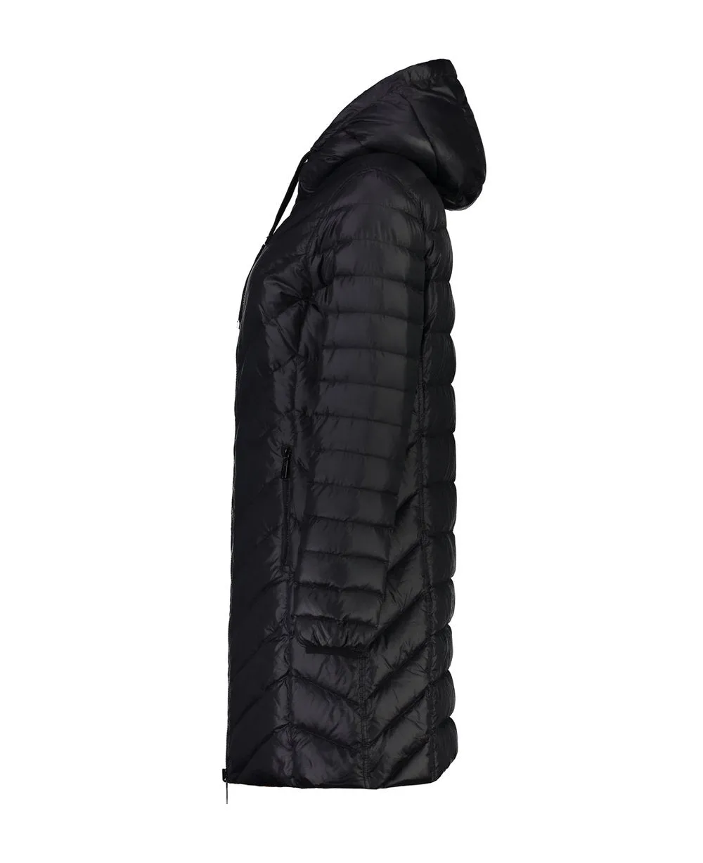 MOKE Arnie Reversible Down Coat - Wetlook Black Tobacco