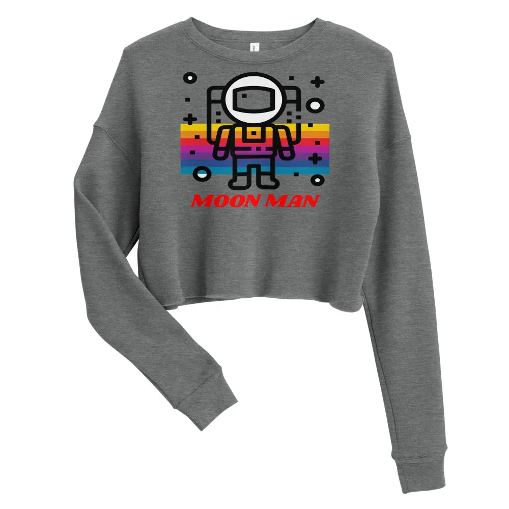 Moon Man Crop Sweatshirt