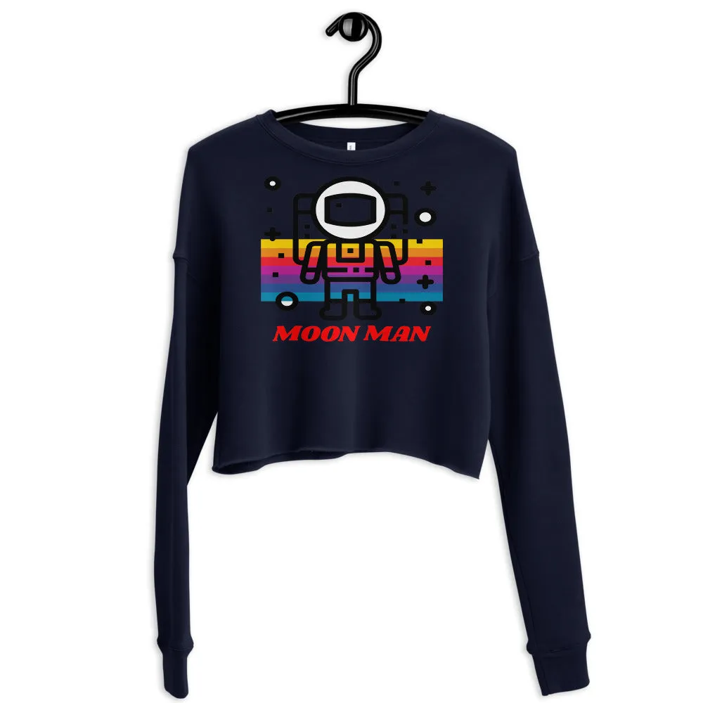 Moon Man Crop Sweatshirt