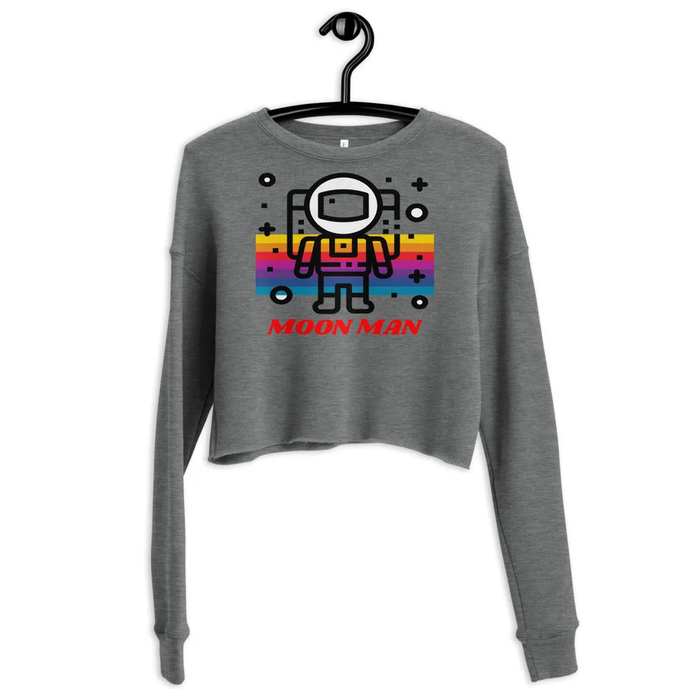 Moon Man Crop Sweatshirt