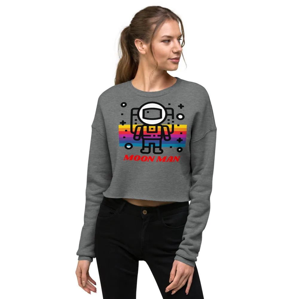 Moon Man Crop Sweatshirt