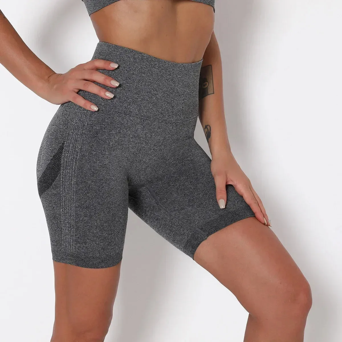 Move Like Diva High Waist Yoga Shorts