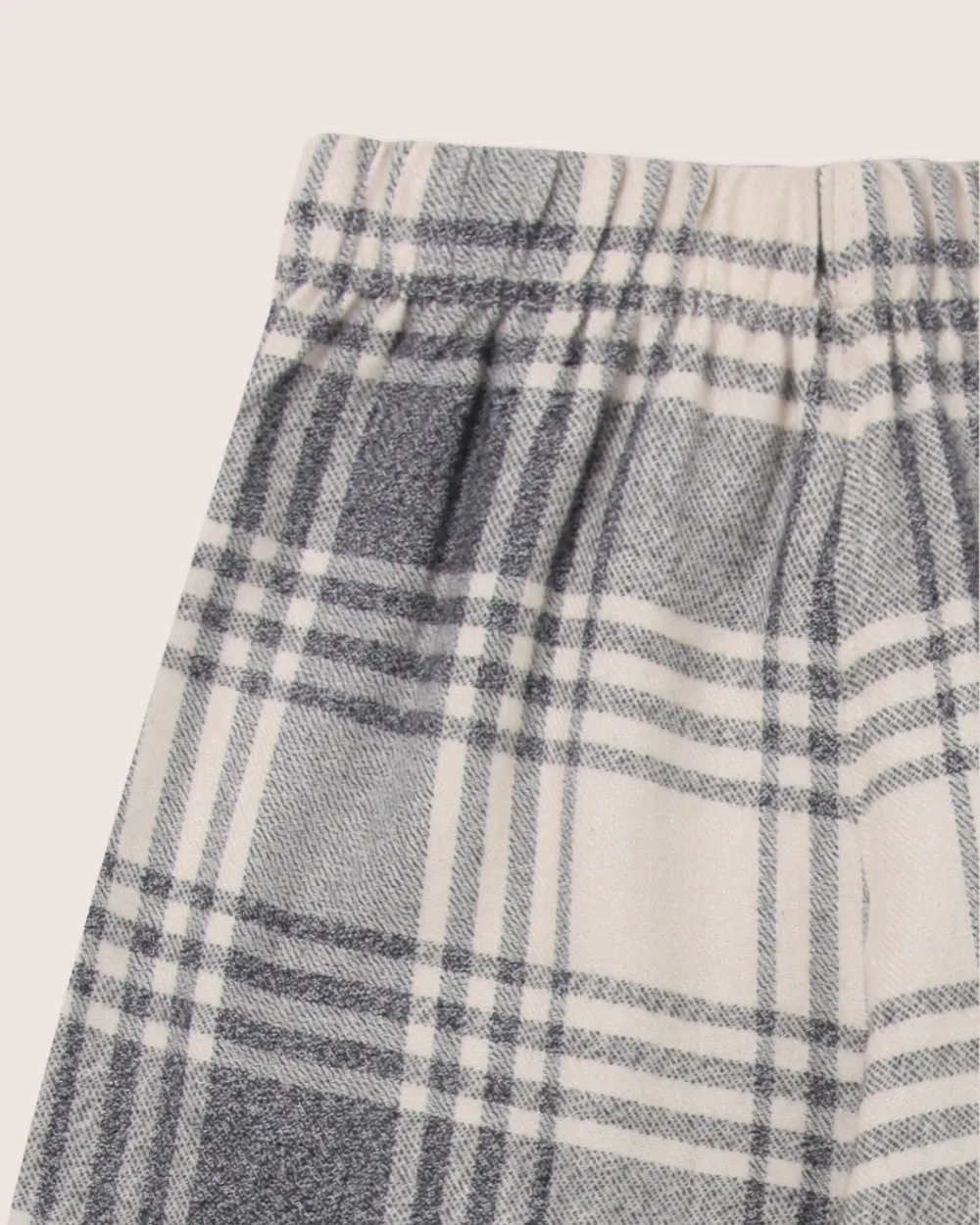 Multicolour Brushed Check Print Trousers