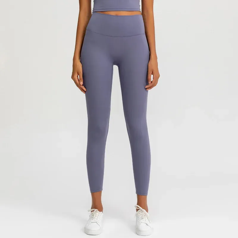 Naked Feeling High Waist Yoga Pants - Seamless Leggings for Women's Fitness
