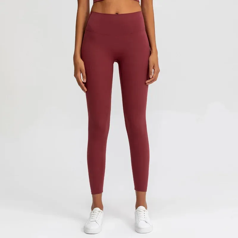 Naked Feeling High Waist Yoga Pants - Seamless Leggings for Women's Fitness