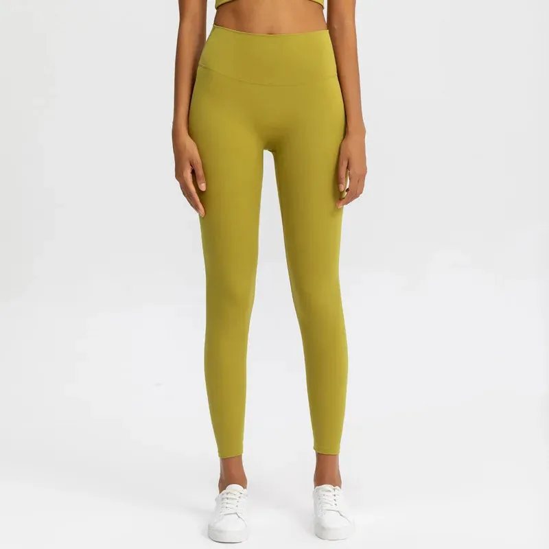 Naked Feeling High Waist Yoga Pants - Seamless Leggings for Women's Fitness