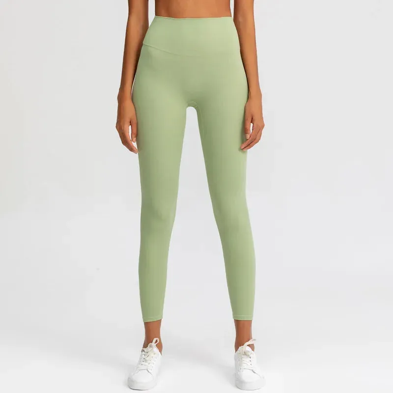 Naked Feeling High Waist Yoga Pants - Seamless Leggings for Women's Fitness