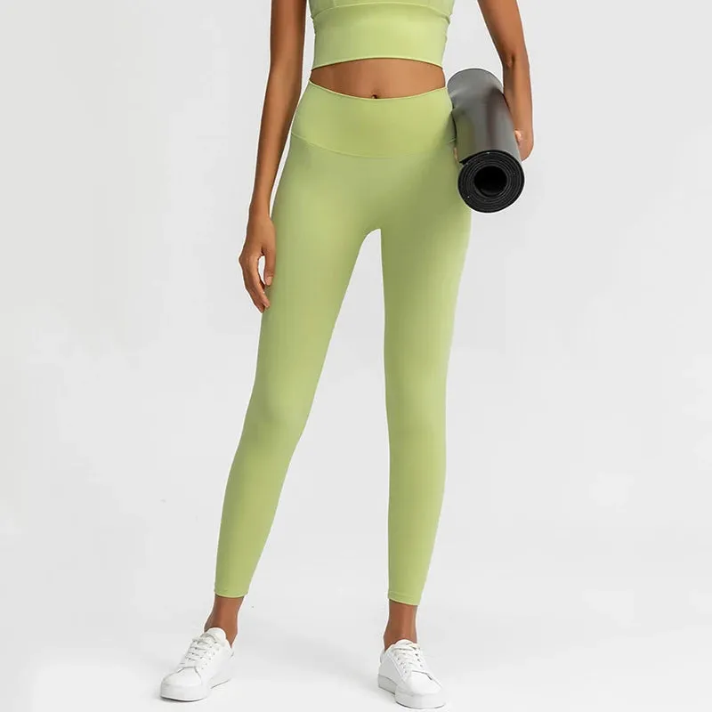 Naked Feeling High Waist Yoga Pants - Seamless Leggings for Women's Fitness