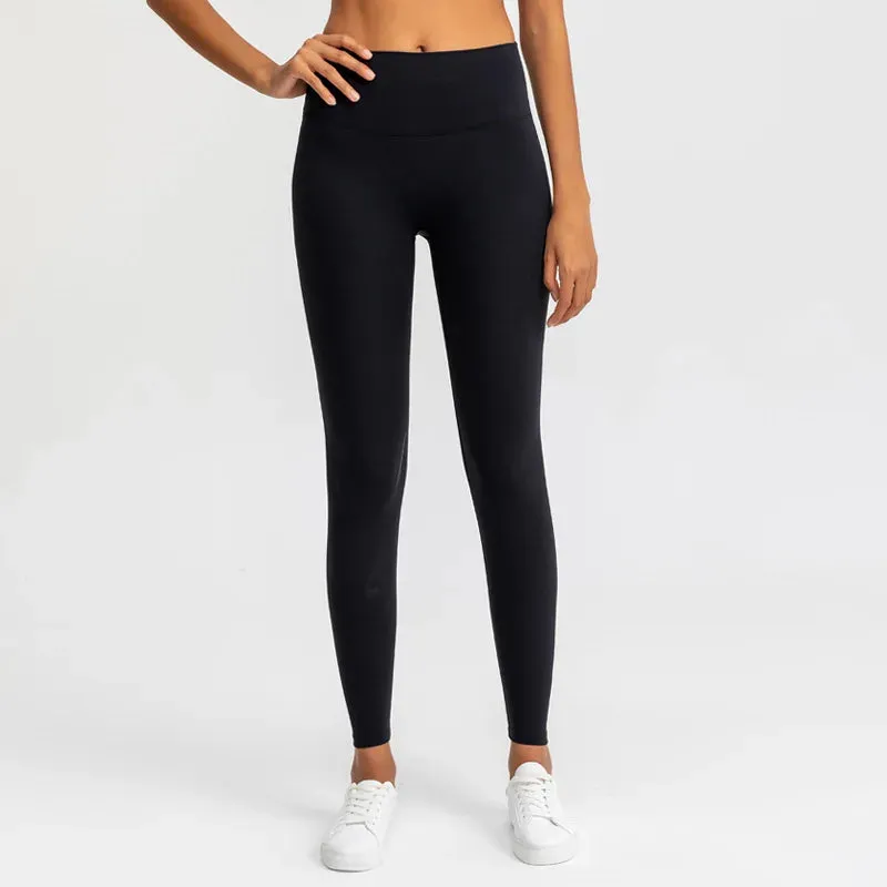 Naked Feeling High Waist Yoga Pants - Seamless Leggings for Women's Fitness