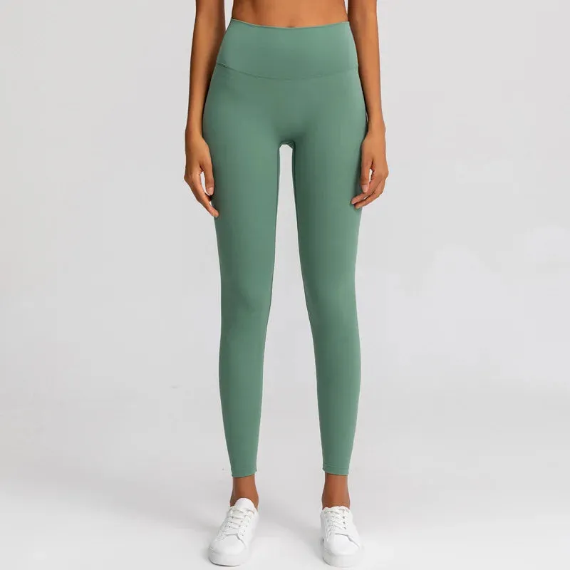 Naked Feeling High Waist Yoga Pants - Seamless Leggings for Women's Fitness