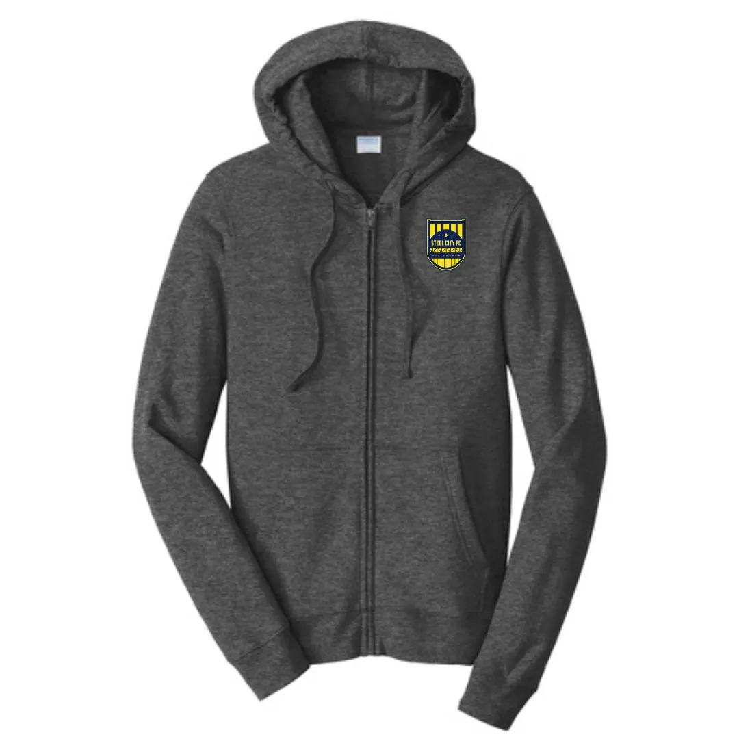 NEW!!! - SCFC - Full Zip Hoodie - Dark Grey with Shield Logo