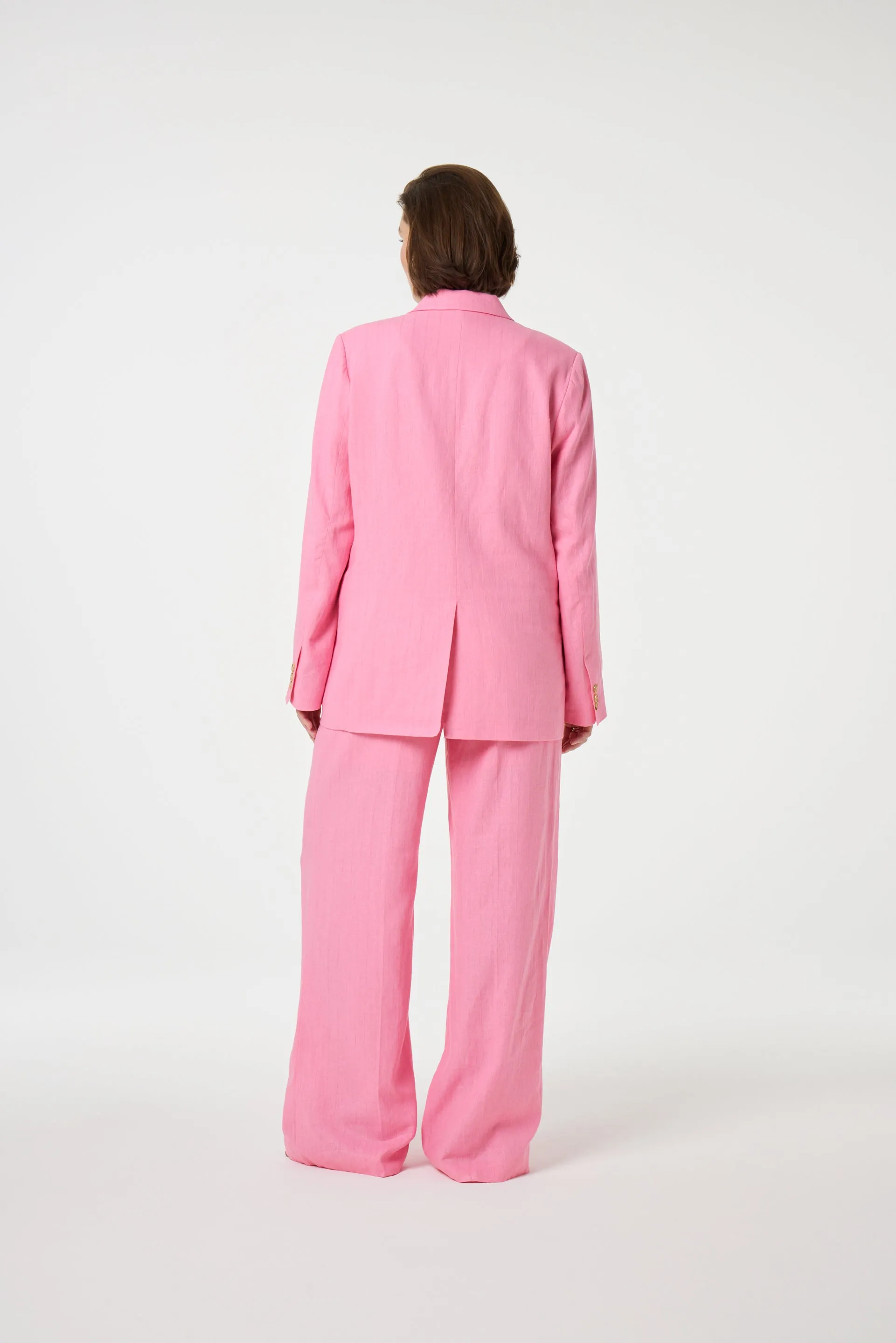 NURA PLEATED TROUSERS - PINK GLOW