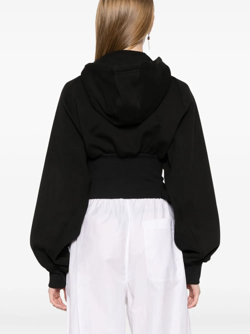 Organic cotton cropped hoodie