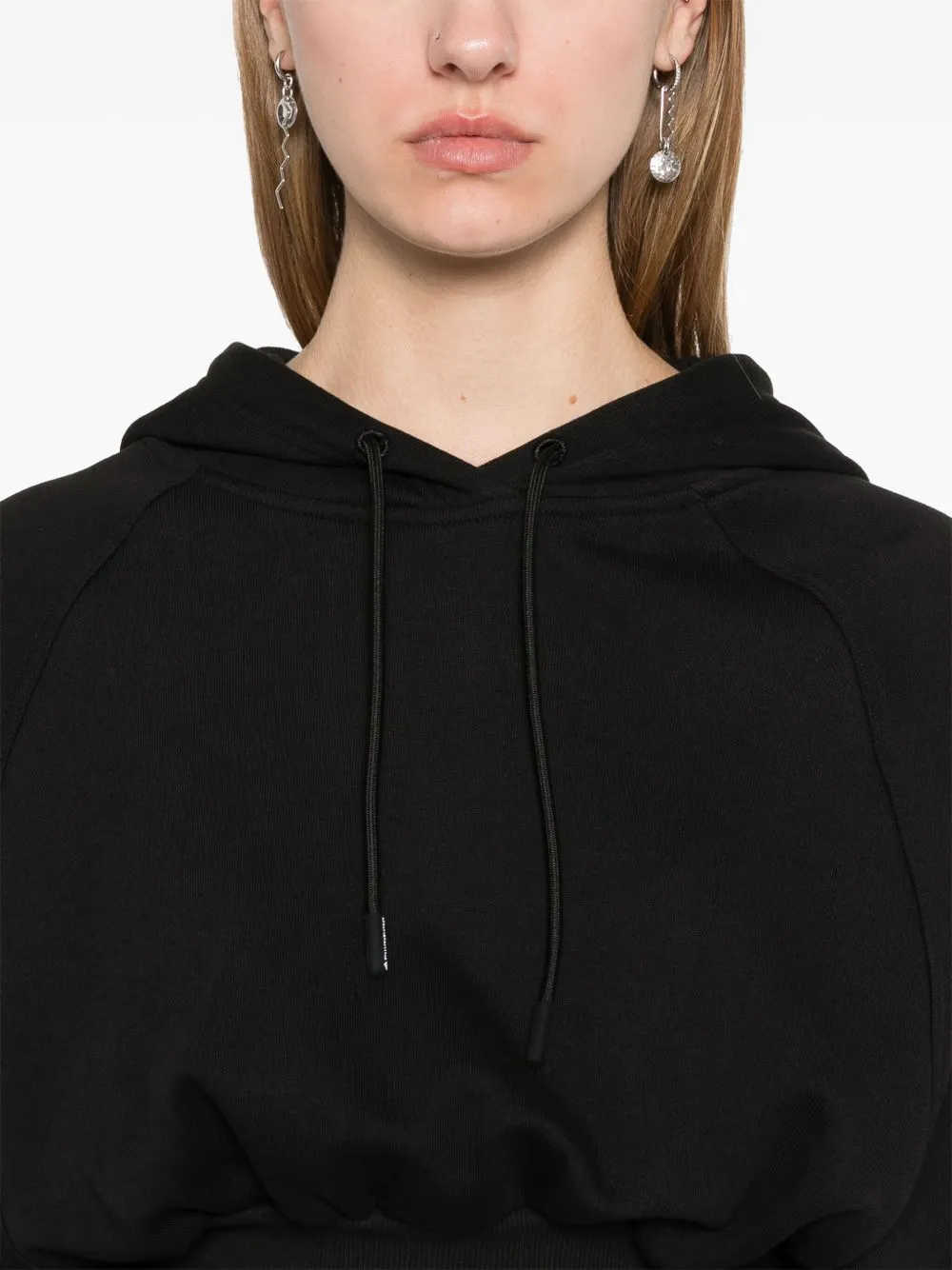 Organic cotton cropped hoodie