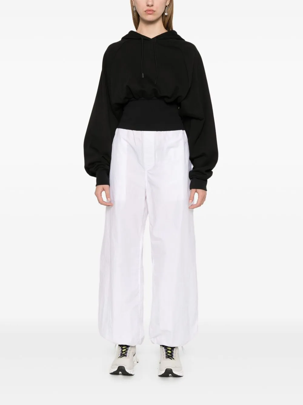 Organic cotton cropped hoodie