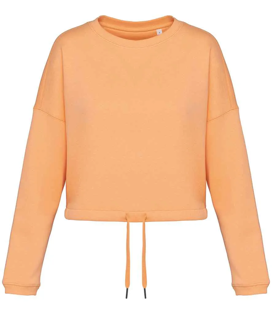 Organic Oversized Cropped Sweatshirt: Womens