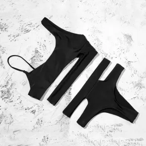 Padded Bra Hollow Out Sexy Swimsuit Female Swimwear