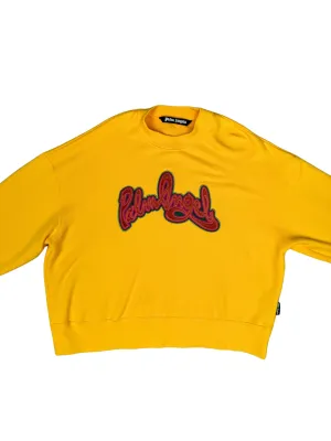 Palm Angels Logo Sweatshirt - Yellow
