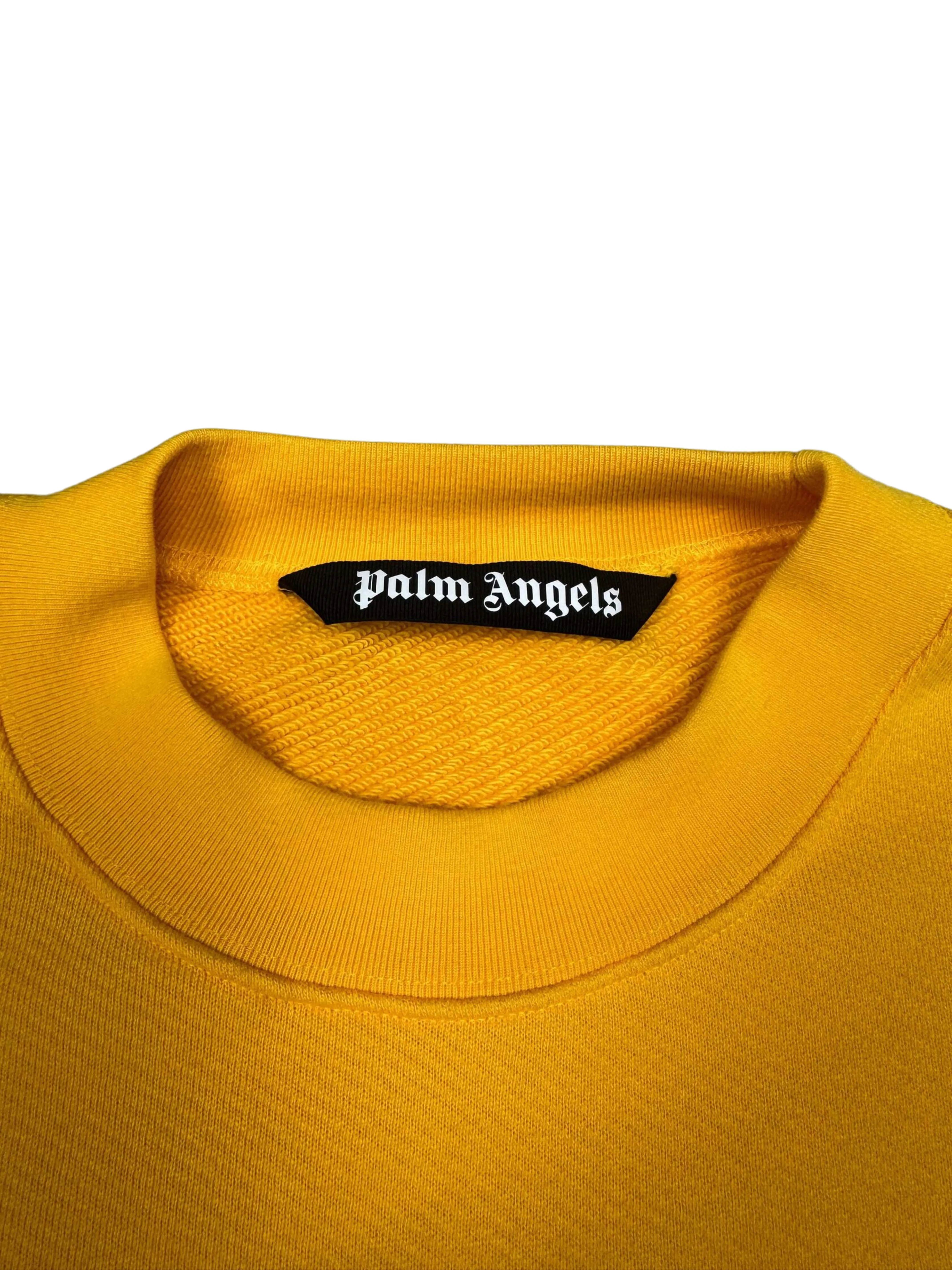 Palm Angels Logo Sweatshirt - Yellow
