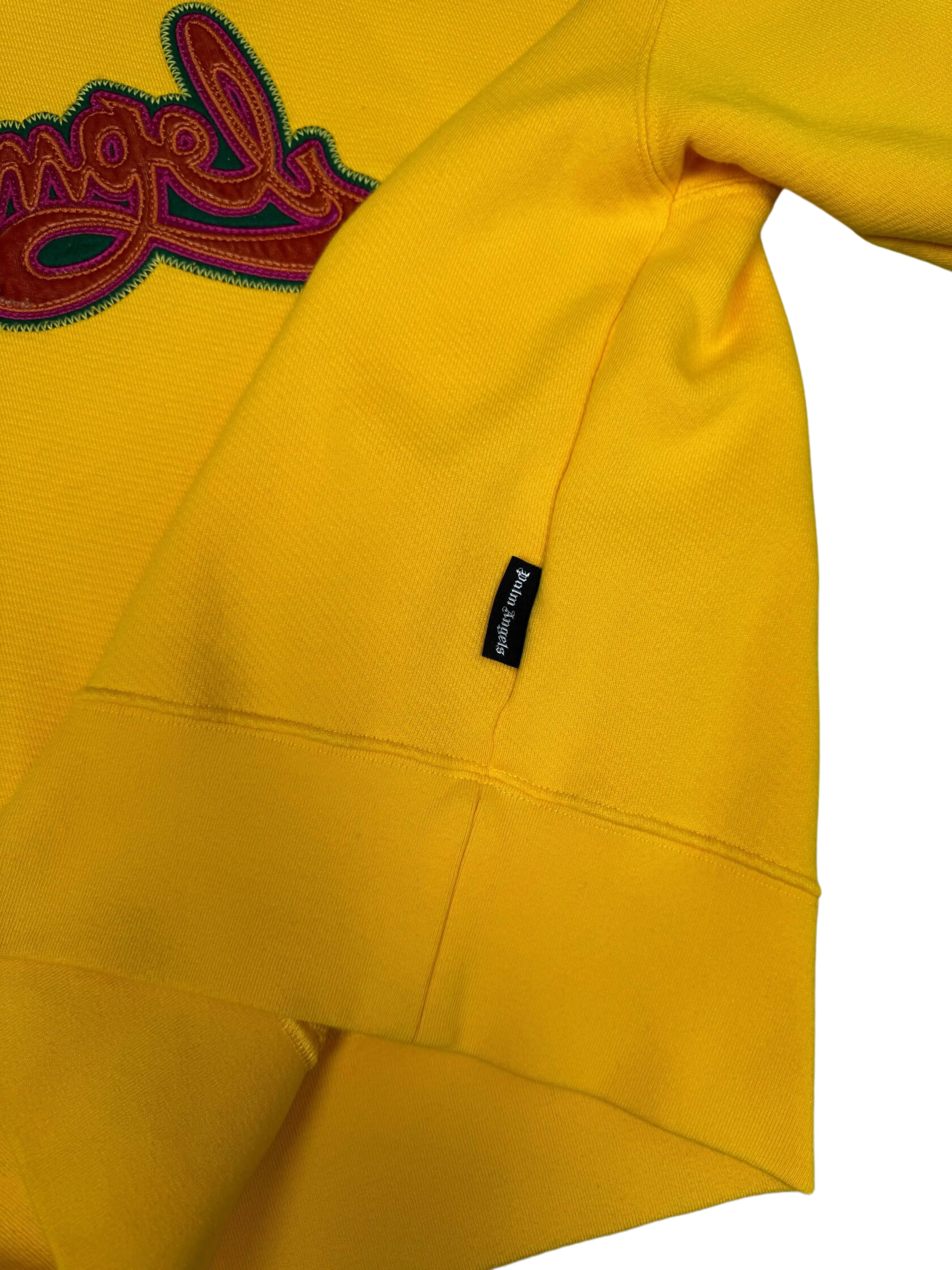 Palm Angels Logo Sweatshirt - Yellow