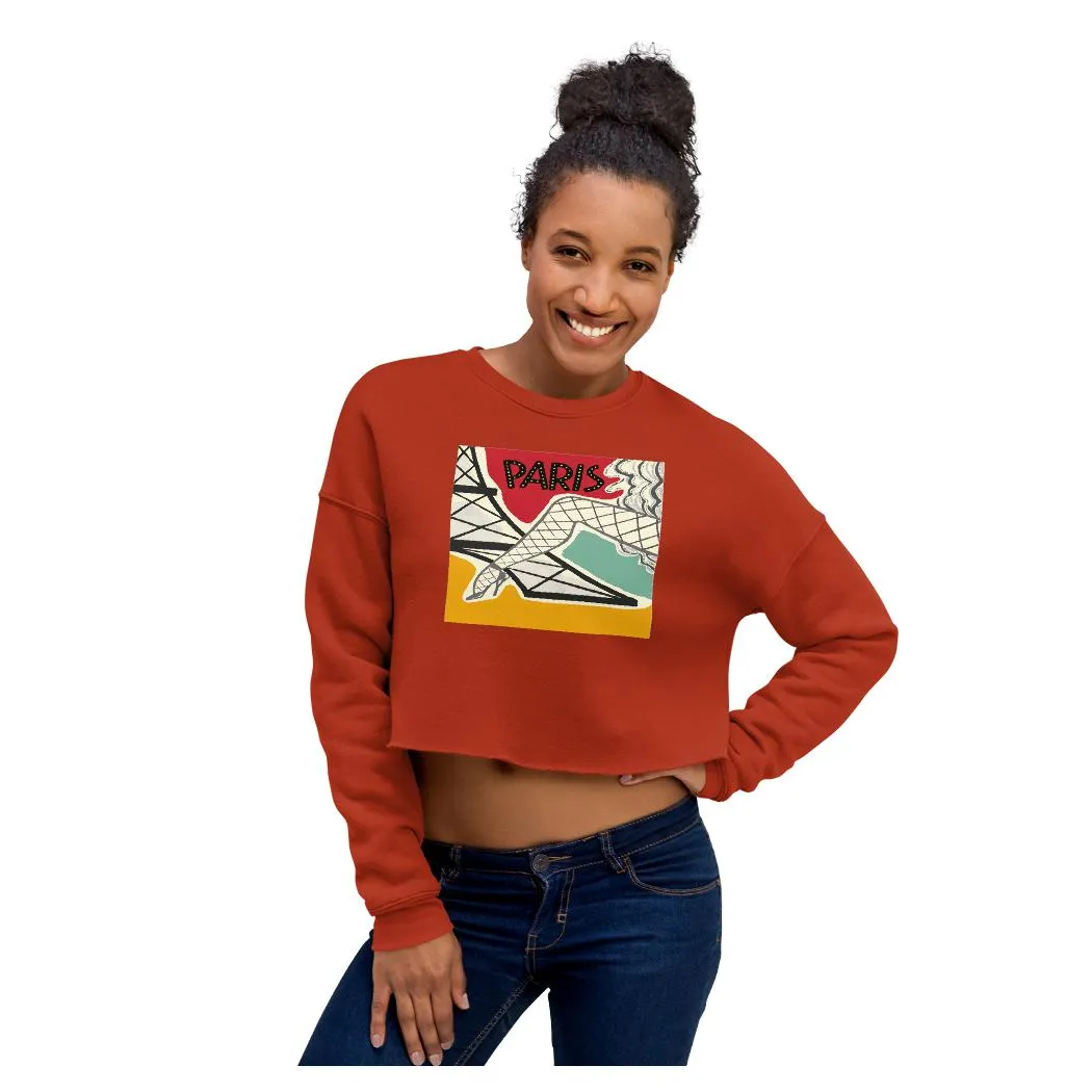 Paris Folies Crop Sweatshirt