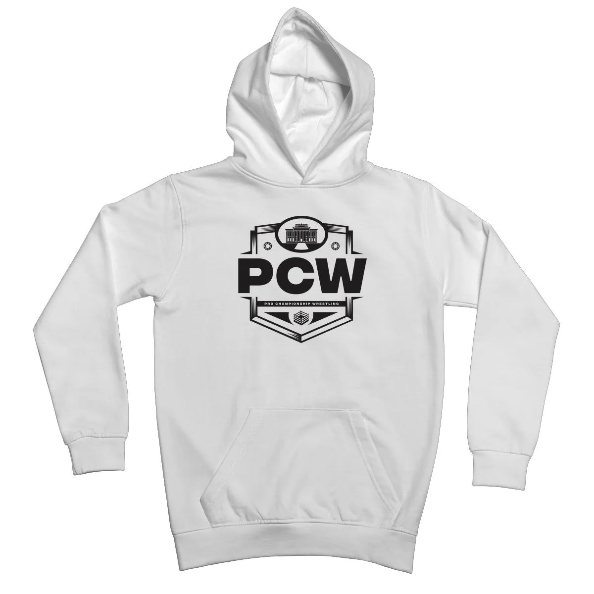 PCW UK Logo Black Kids Hoodie