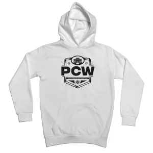 PCW UK Logo Black Kids Hoodie