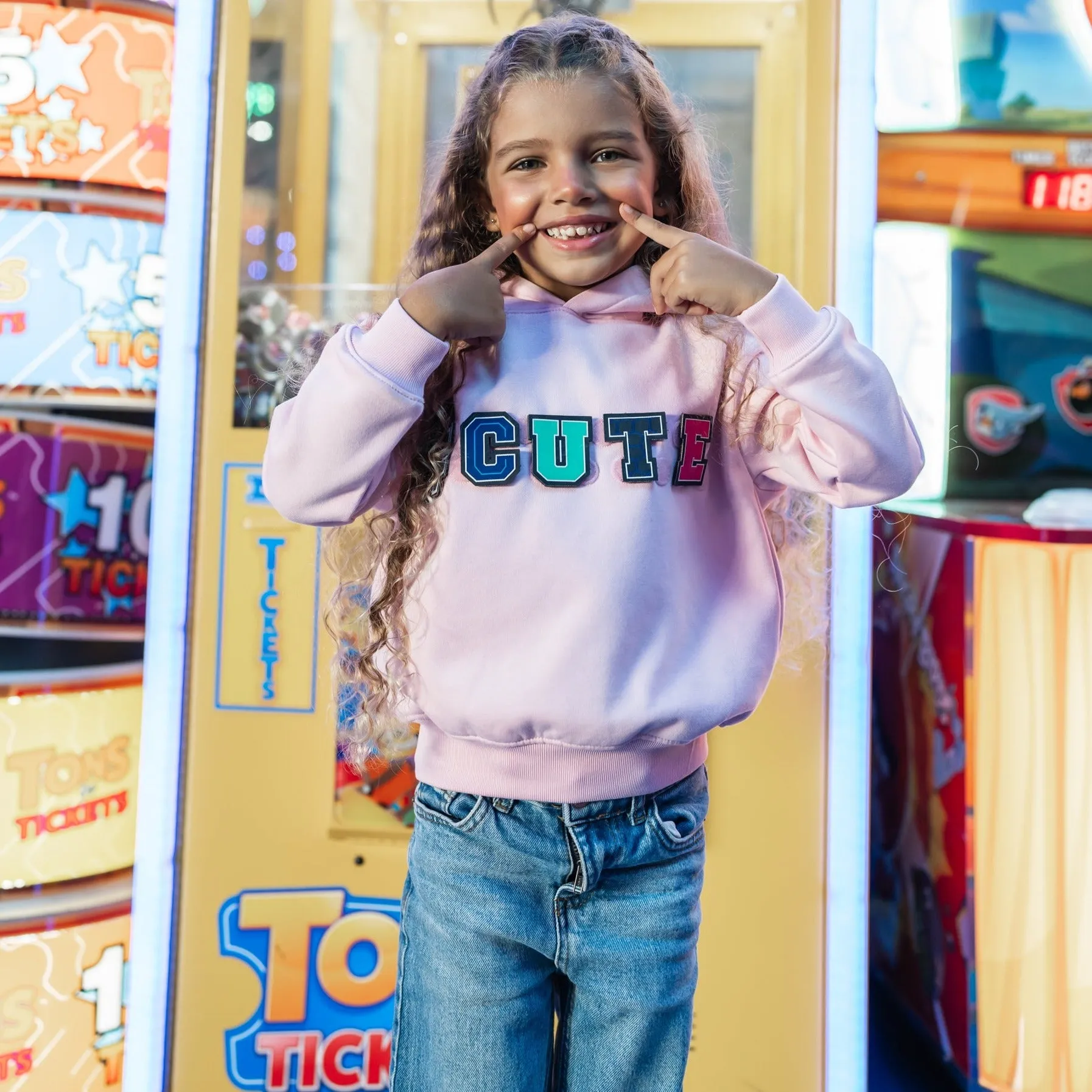 Pink Velcro Patch Hoodie - Unisex