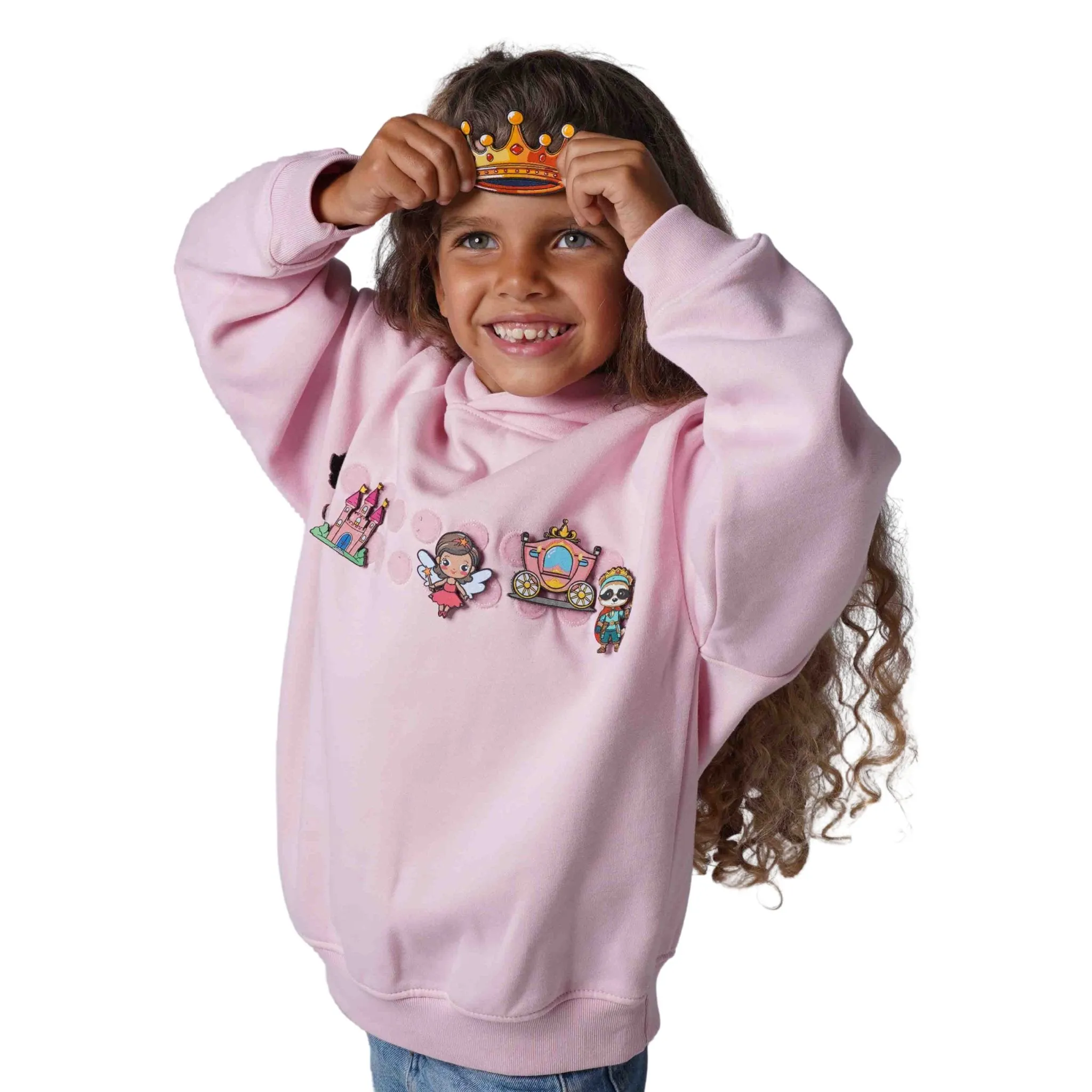 Pink Velcro Patch Hoodie - Unisex